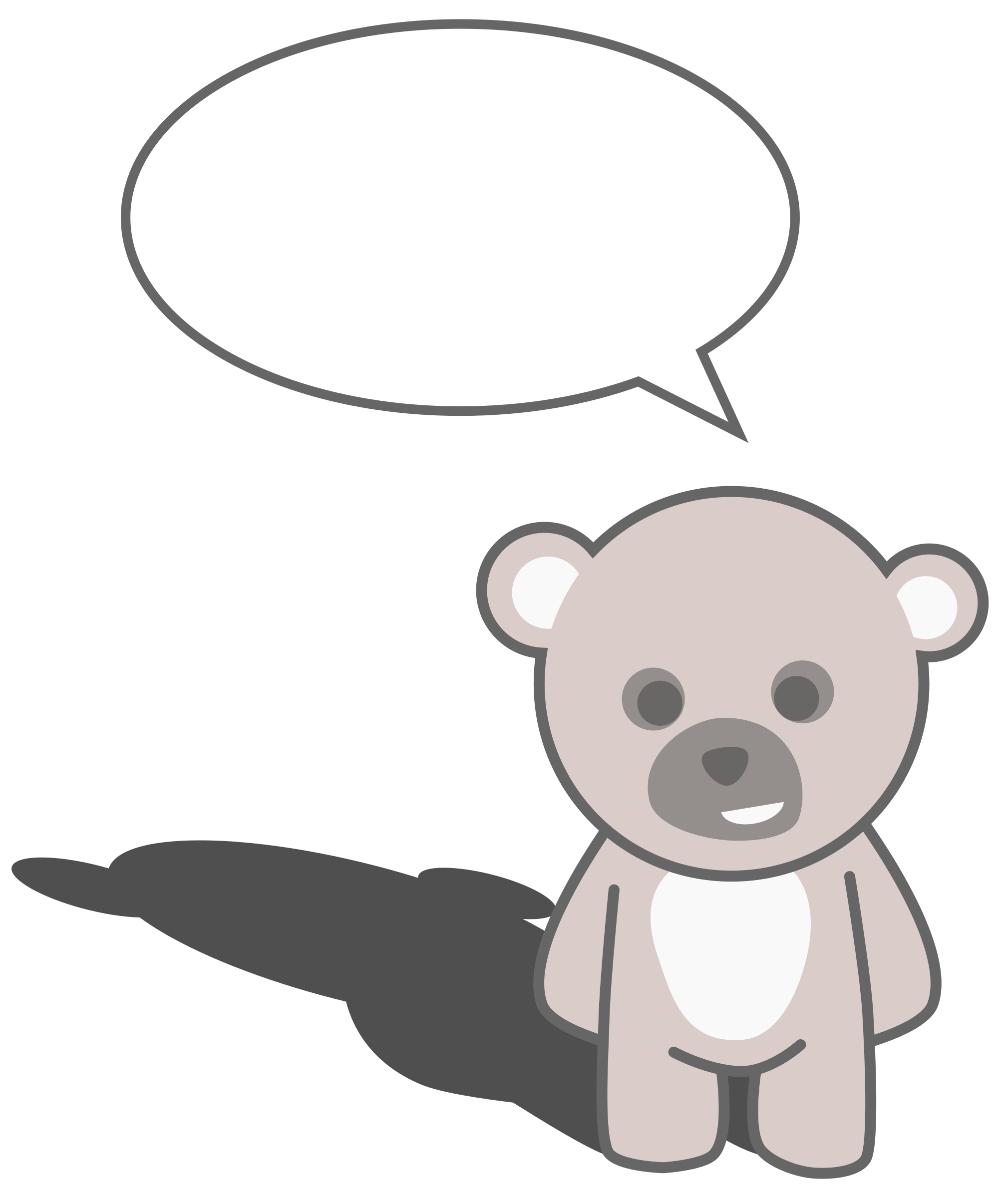 Clipart - Cute teddy bear