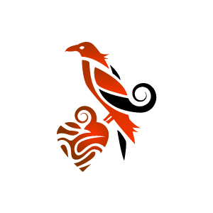 Heart Clipart - Orange Raven and Fruit of Love with White ...