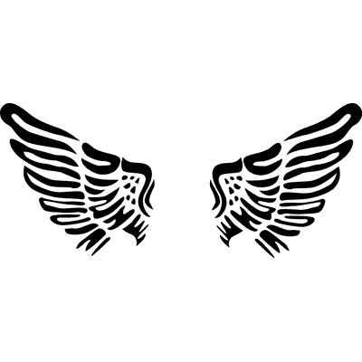 Angel Wing Stencil