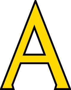 Letter A Clip Art - vector clip art online, royalty ...