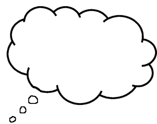 Clipart thinking bubble - ClipartFox
