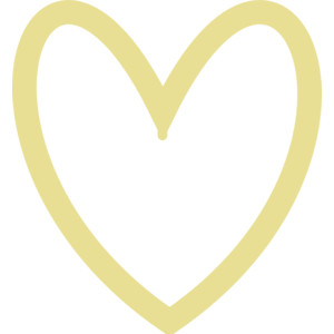 Gold heart clipart