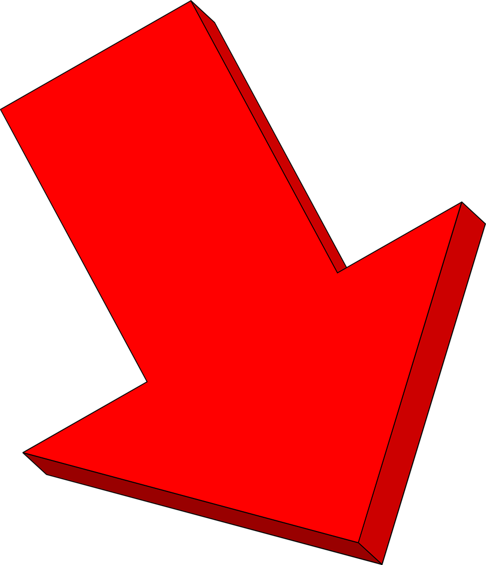 Downward arrow clipart transparent background