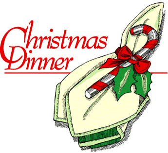 Free christmas dinner clipart