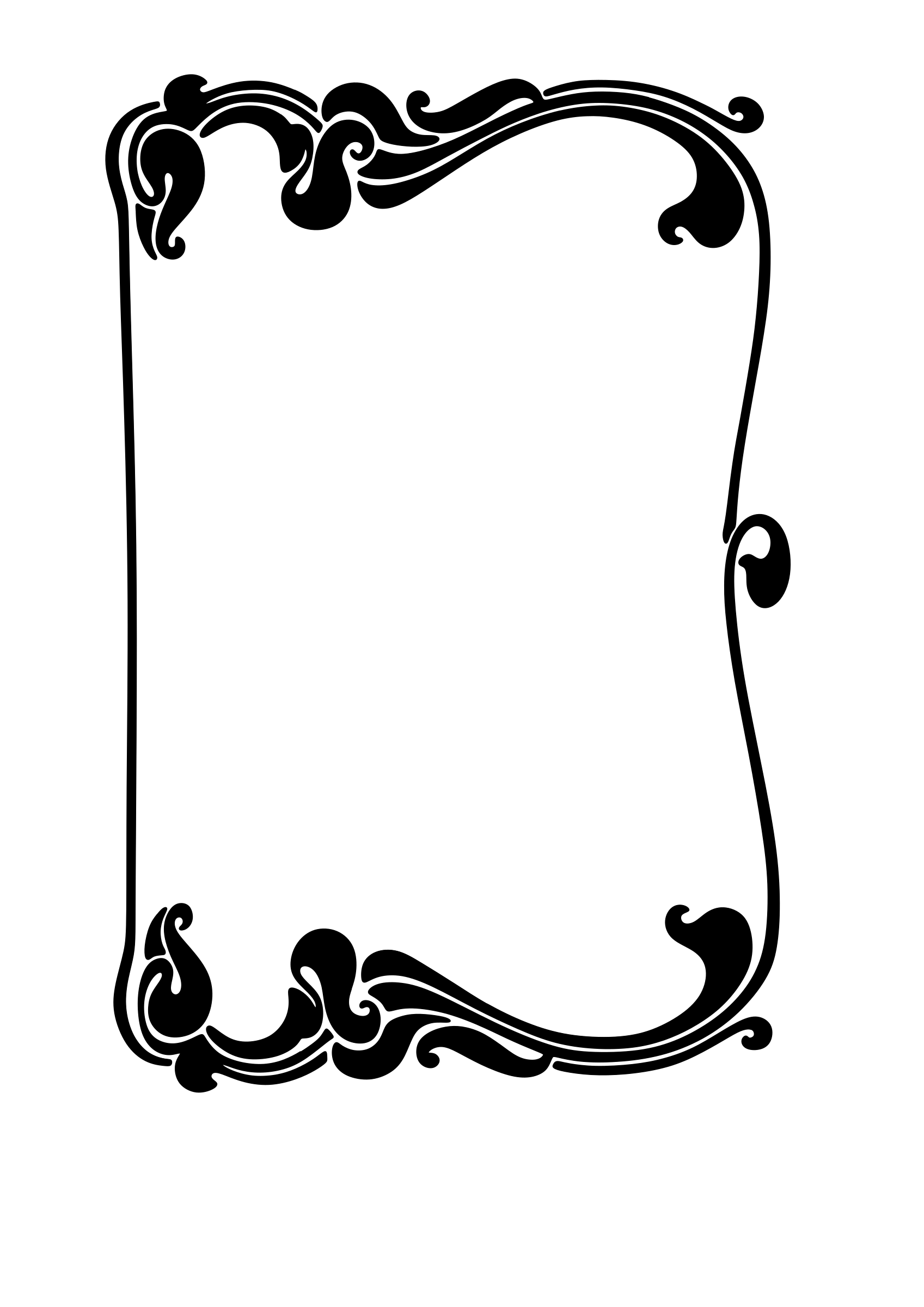 Clipart - Art nouveau border