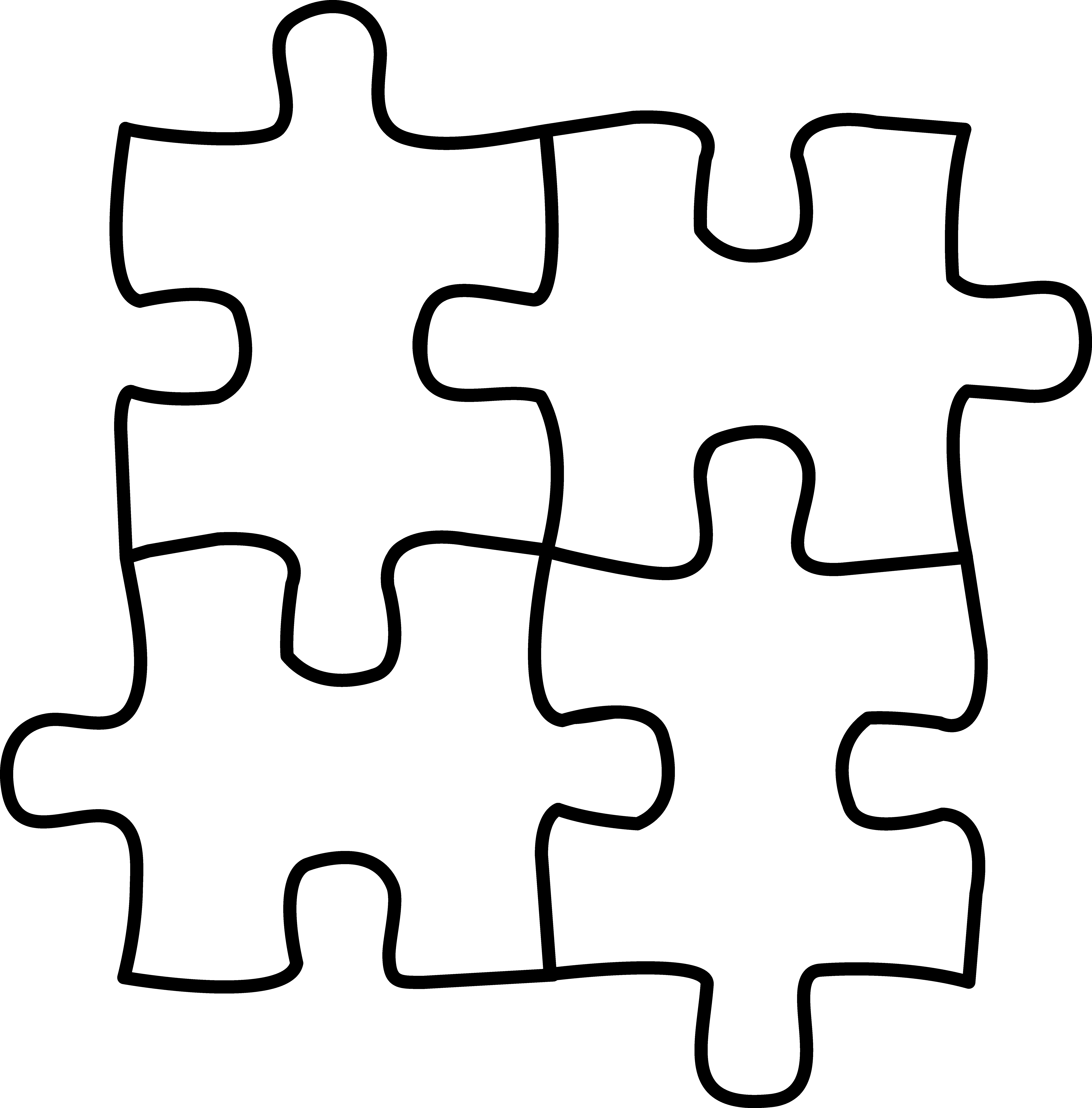 Puzzle pieces clipart free