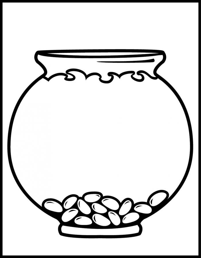 Fish Bowl Coloring Sheet
