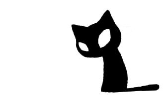 Animated Black Cat