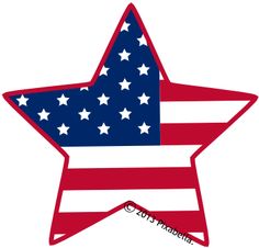 Patriotic stars clip art