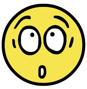 Surprised smiley clipart