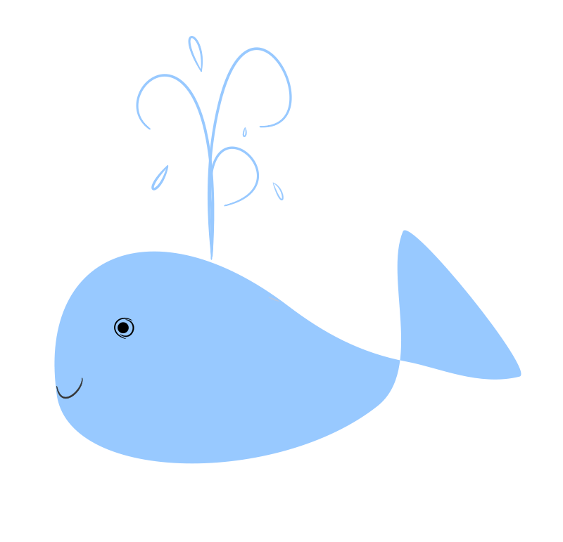 Whale Baby Shower Clipart
