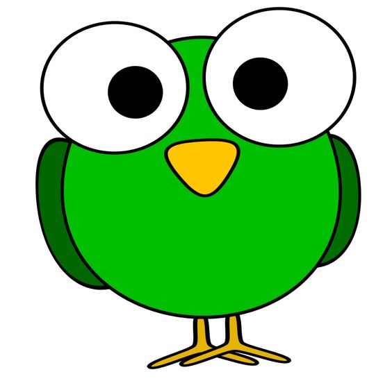Cartoon, Green and Big eyes