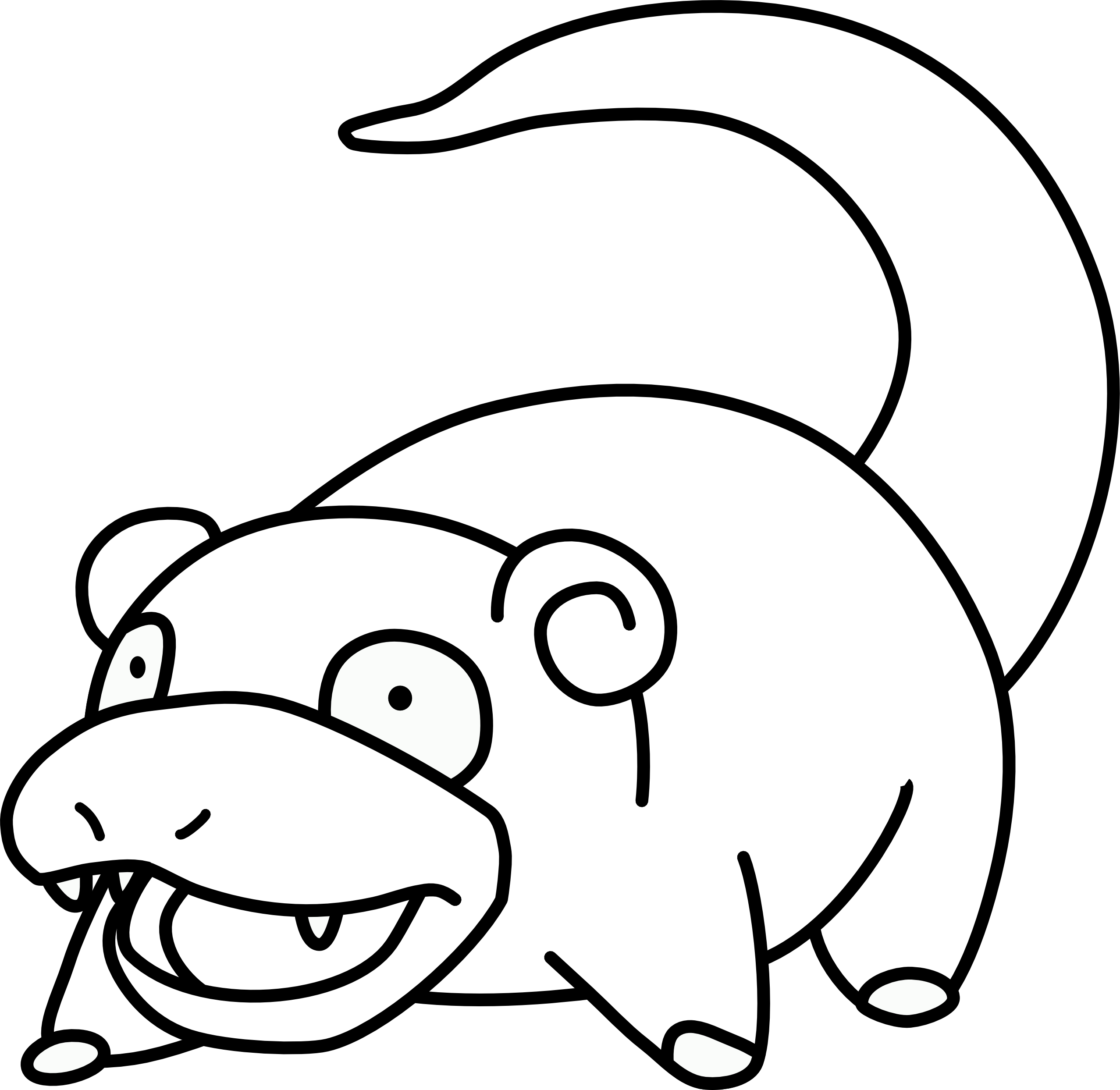 Clip Art: Slowpoke by Rones 13 1829769 Black ...