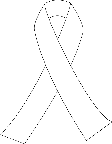 Ribbon For Cancer clip art - vector clip art online, royalty free ...