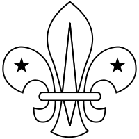 WikiProject Scouting fleur-de-lis outline.svg