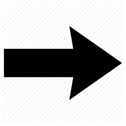 Arrow, direction, forward, indicator, pointer, right, sign icon ...