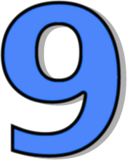 Number Nine Clipart