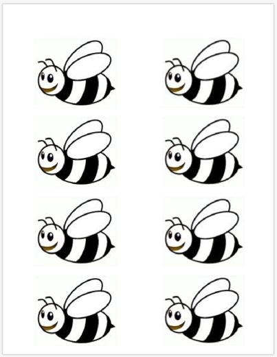 bumble bee cut outs bumble bee mini cut out wall decorations ...