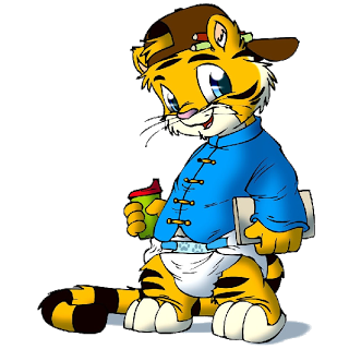 Funny tiger clipart