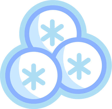 Stock Illustration - Illustration of a group of snowflakes
