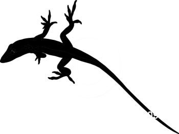 Lizard Silhouette Clipart