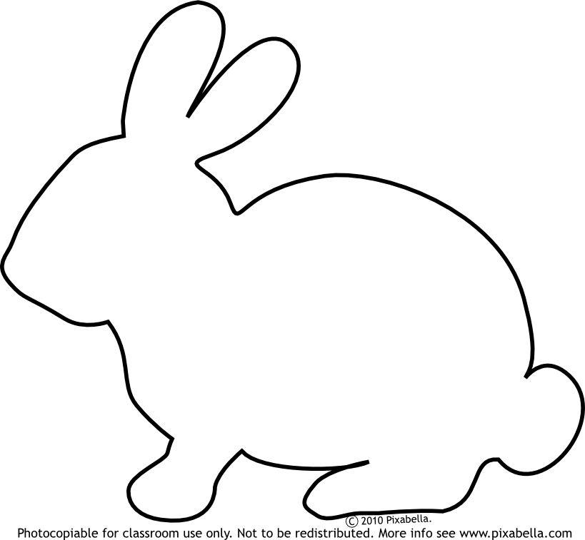 Bunny silhouette clip art