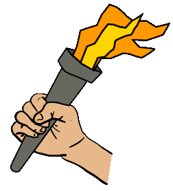 Olympic torch clipart free
