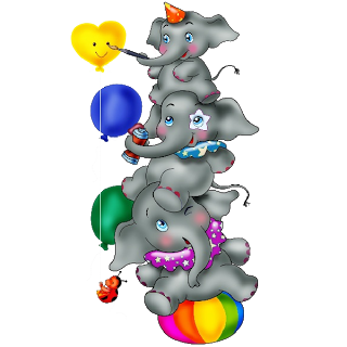 Cartoon Circus Animals Clipart