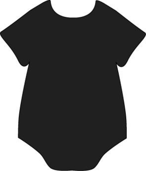 Onesie outline clip art