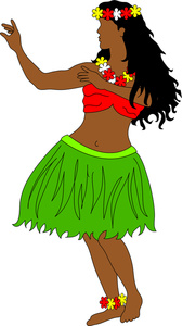 Hawaiian Hula Dancer Clipart
