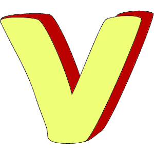 V clipart