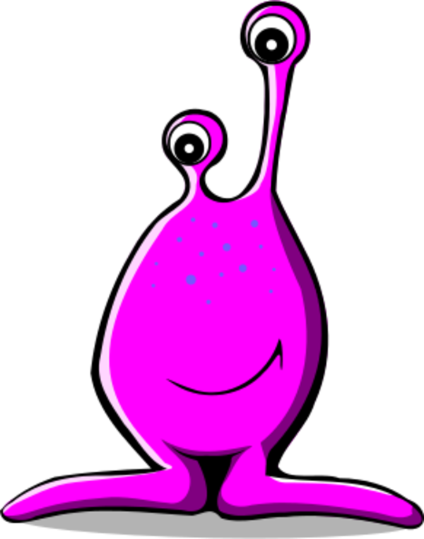 comic alien - vector Clip Art