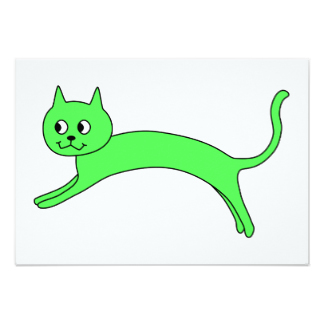 Jumping Cat Invitations & Announcements | Zazzle
