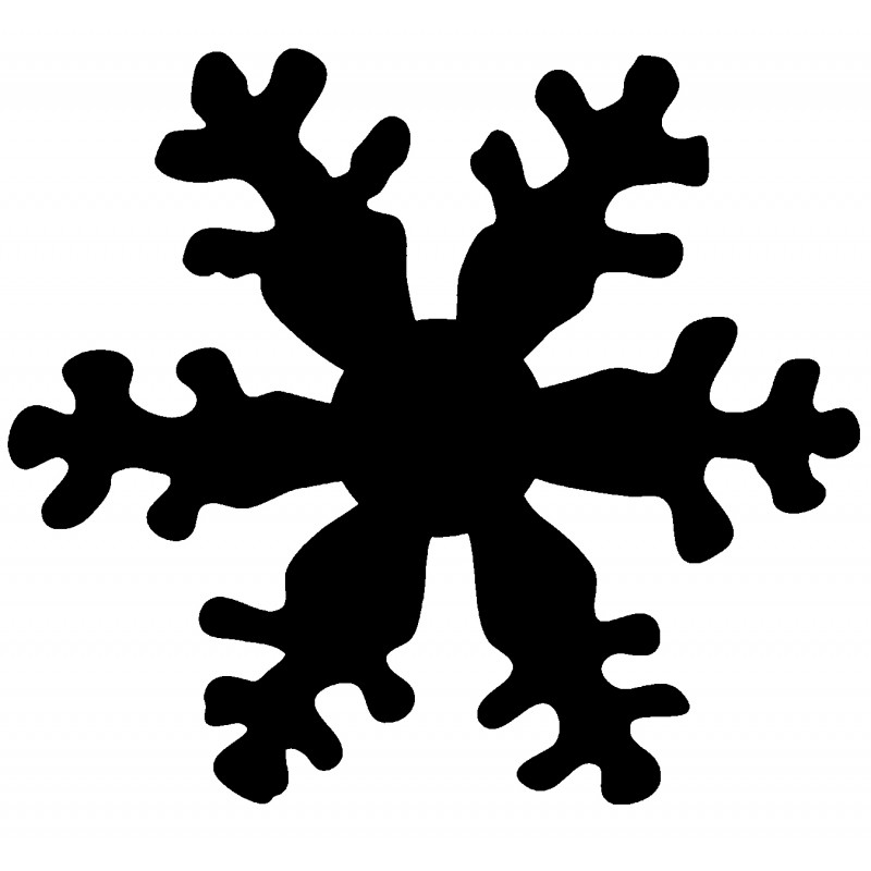 Snowflake Silhouette 1.75"X1.75" Tim Holtz Red Rubber Stamp ...