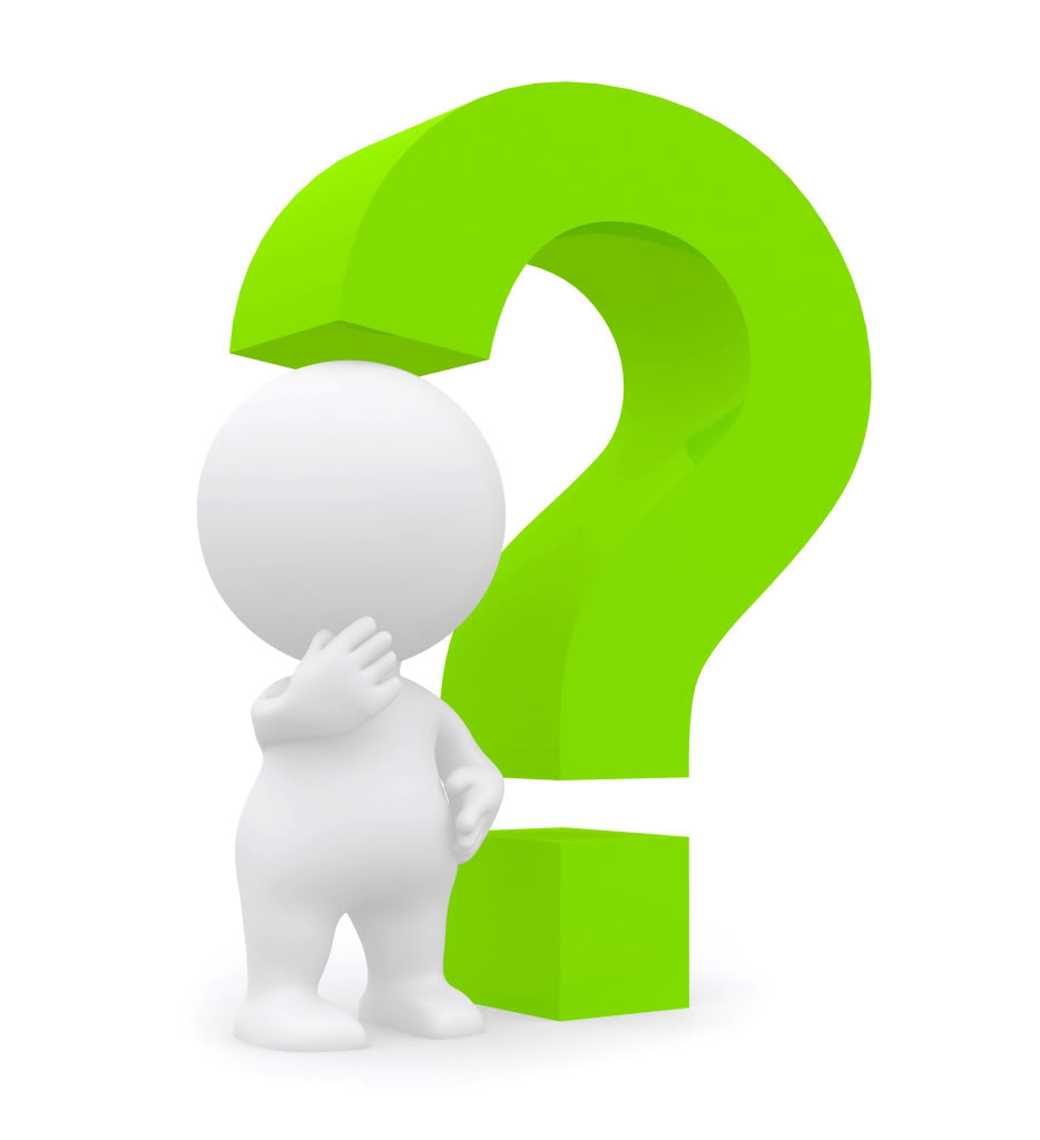 Question mark clipart green