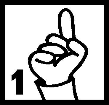 1 sign - Clip Art Gallery