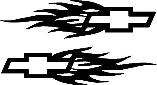 Chevrolet Flames Decal (Chevy Flames Pair)