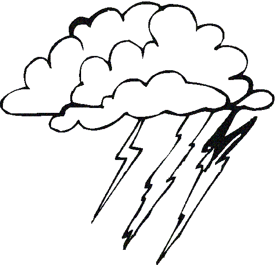 Lightning Bolt Coloring Pages