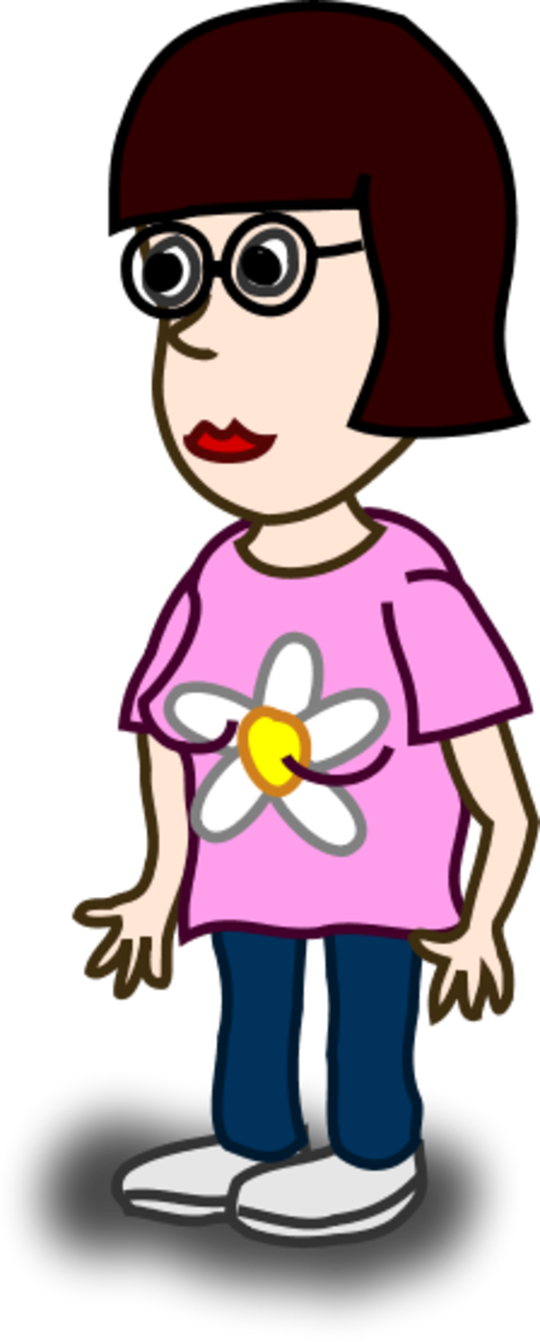 Person standing clipart