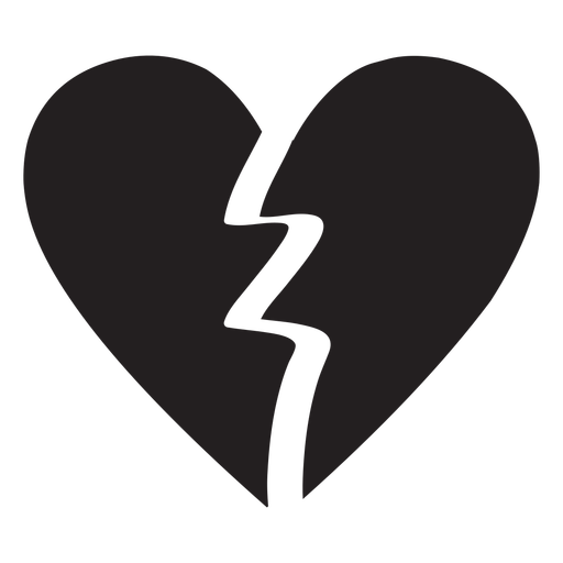Heart logo broken heart - Transparent PNG/SVG