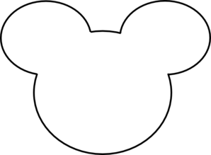 Mickey mouse head silhouette clip art