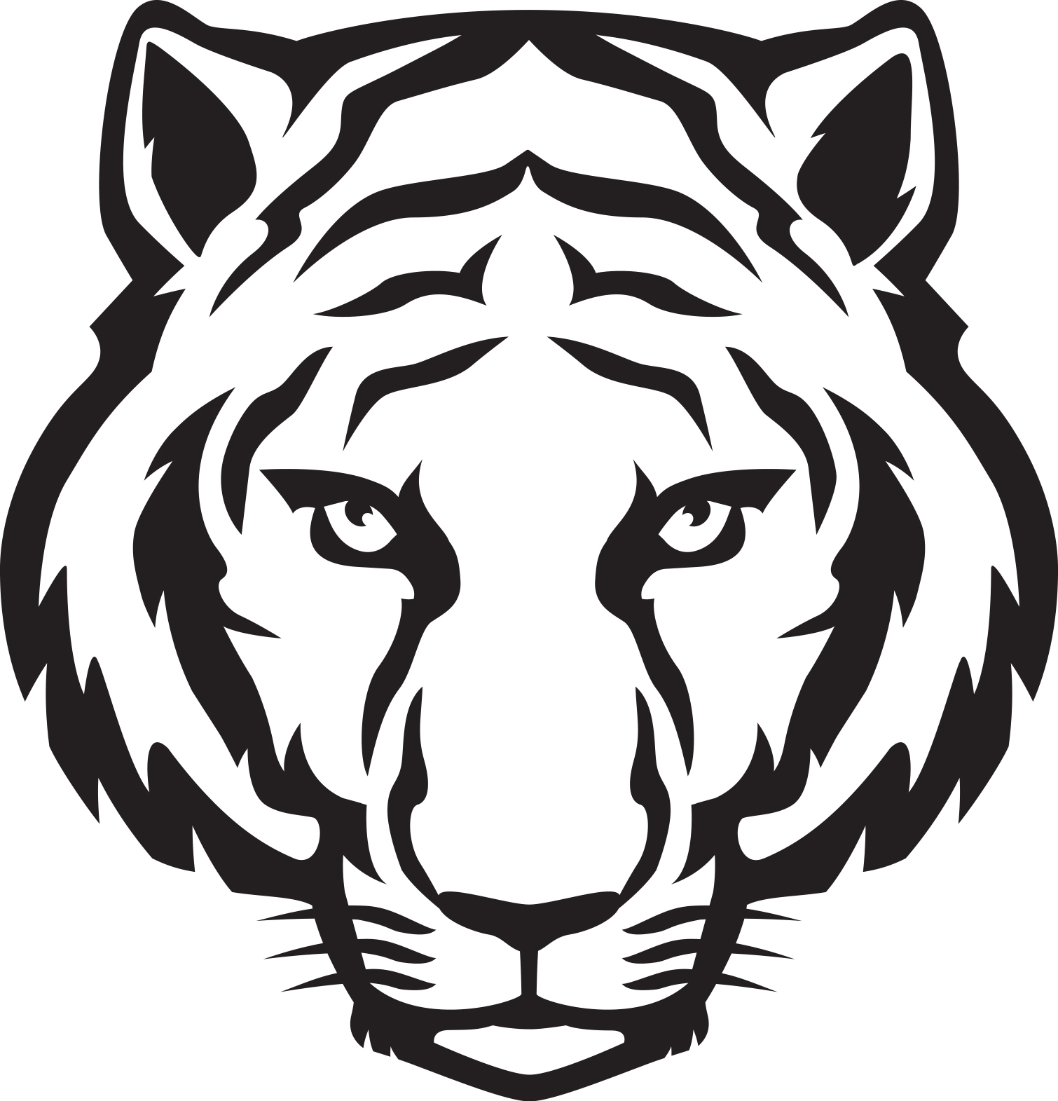 White Tiger Clipart