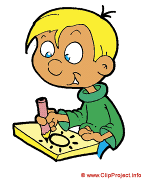 Child drawing clip art