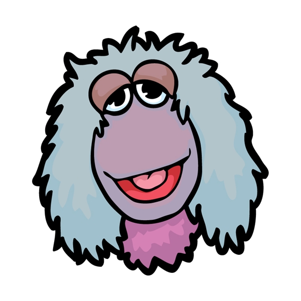 Fraggle Rock Wall Graphics from Walls 360: Mokey Happy Face Wall ...