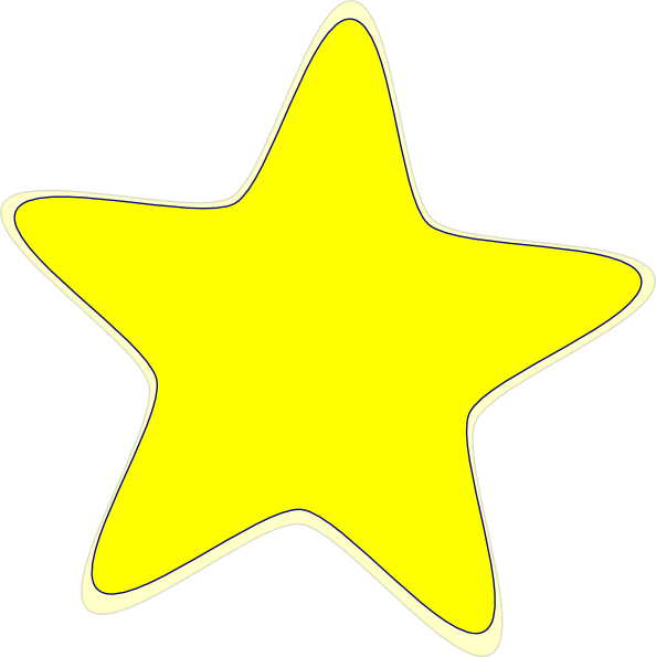 Yellow Star 2 clip art - vector clip art online, royalty free ...