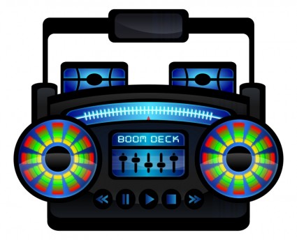Mini Boom Box Vector clip art - Free vector for free download