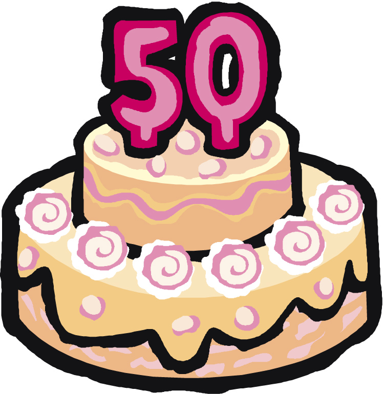 Funny 50th Birthday Clip Art - ClipArt Best