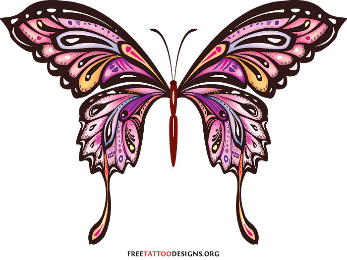 60 Butterfly Tattoos | Feminine And Tribal Butterfly Tattoo Designs