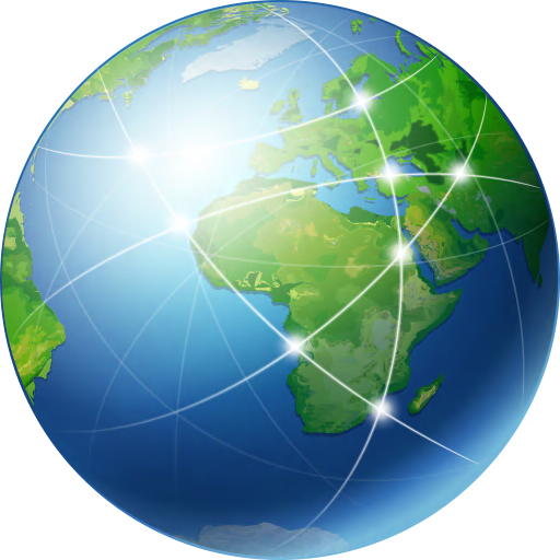 World Wide Web Globe Earth Icon clip art - vector clip art online, royalty free & public domain