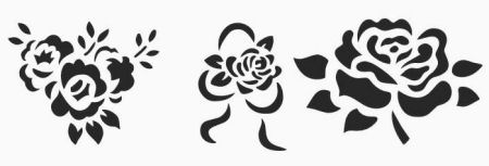 Free rose stencil